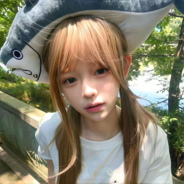 可爱呆萌女头像真人图片_萌妹真人头像图(8张)