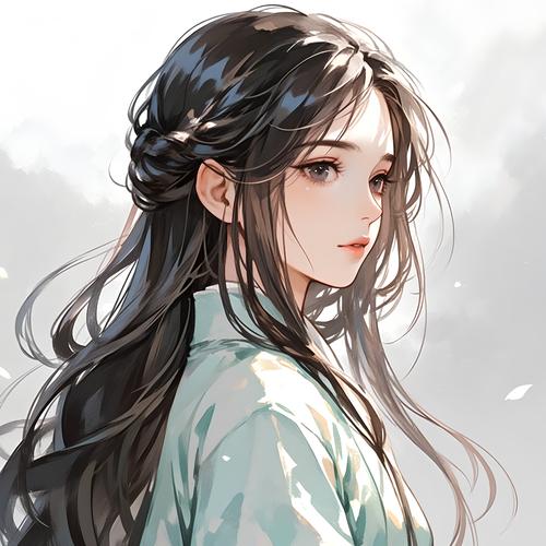 手绘女生动漫头像图片_卡通好看的手绘动漫女头像-5