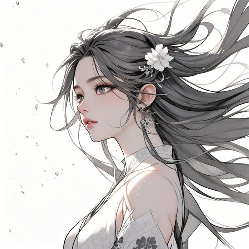 手绘女生动漫头像图片_卡通好看的手绘动漫女头像-2