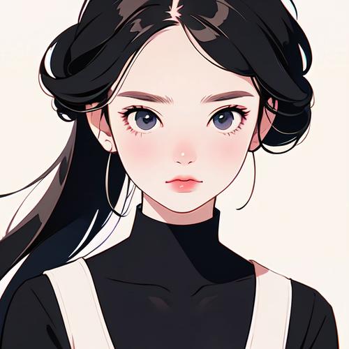 手绘女生动漫头像图片_卡通好看的手绘动漫女头像-15