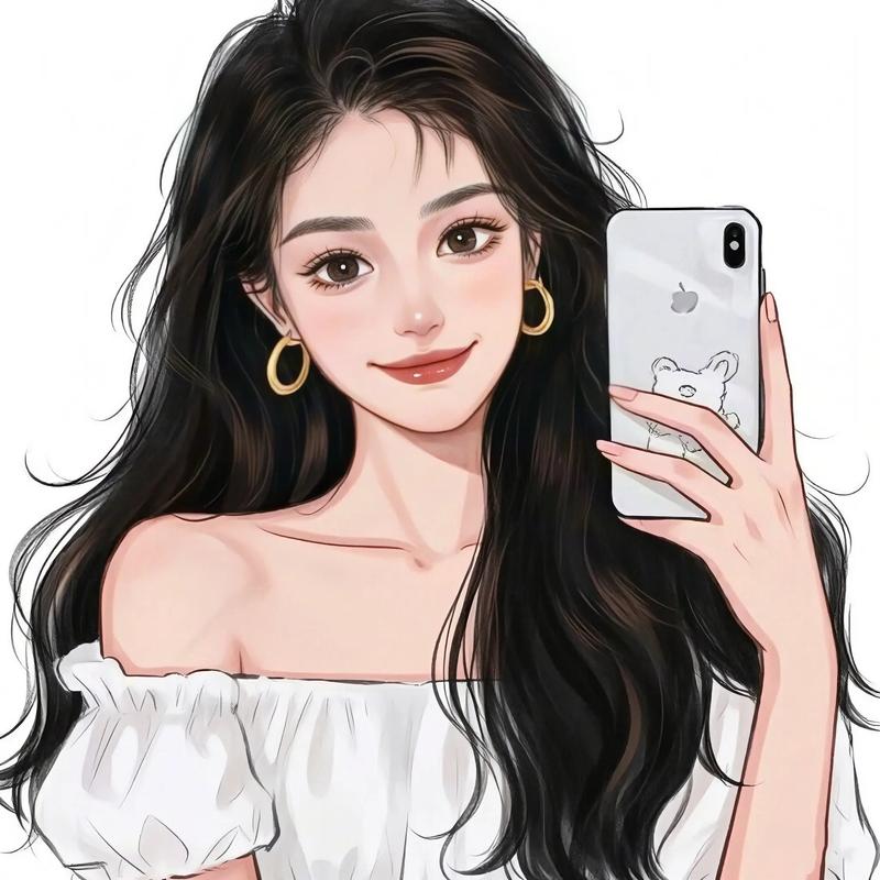 手绘女生动漫头像图片_卡通好看的手绘动漫女头像-7