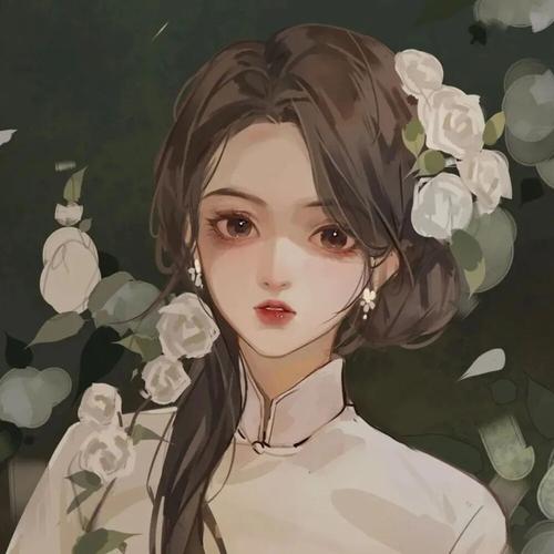 手绘女生动漫头像图片_卡通好看的手绘动漫女头像-11