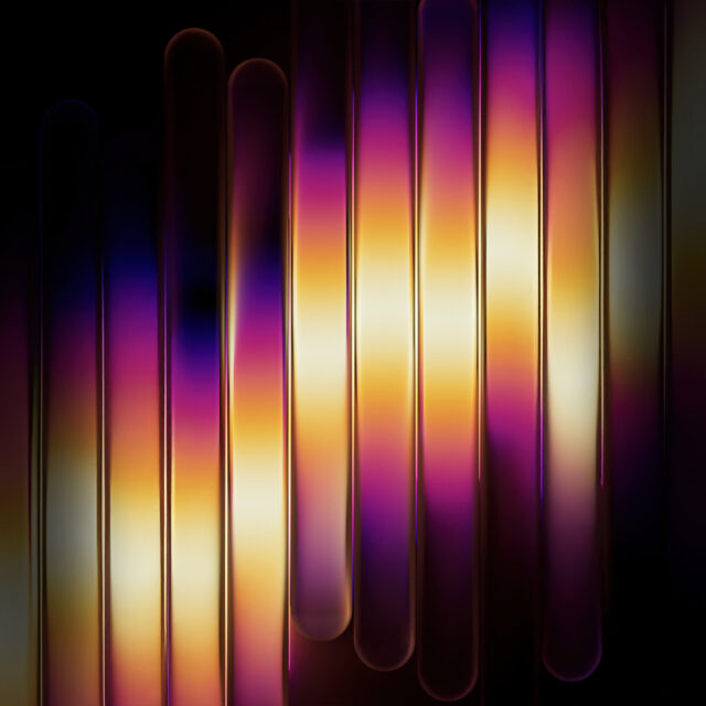 抽象 金色渐变条纹 垂直排列 光影 简约 5k